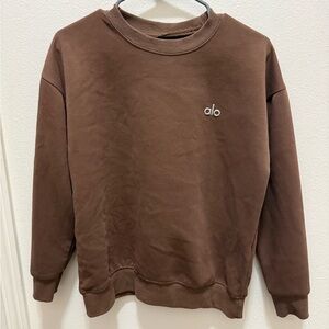 ALO Yoga Brown Sweatshirt